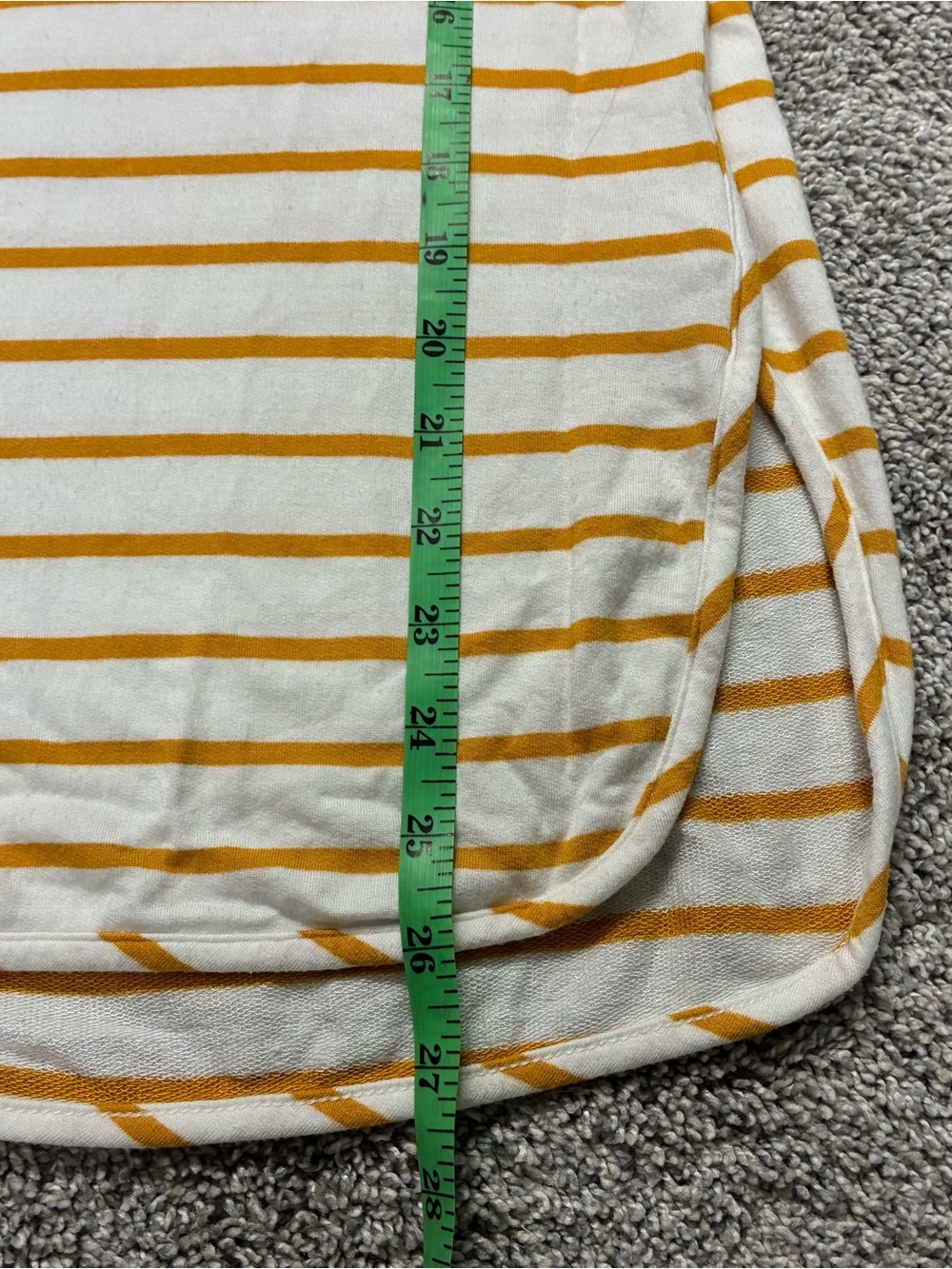 Market & Spruce Zansia Top Women’s XS Mustard Striped Long Sleeve Knit Yellow - Picture 6 of 10